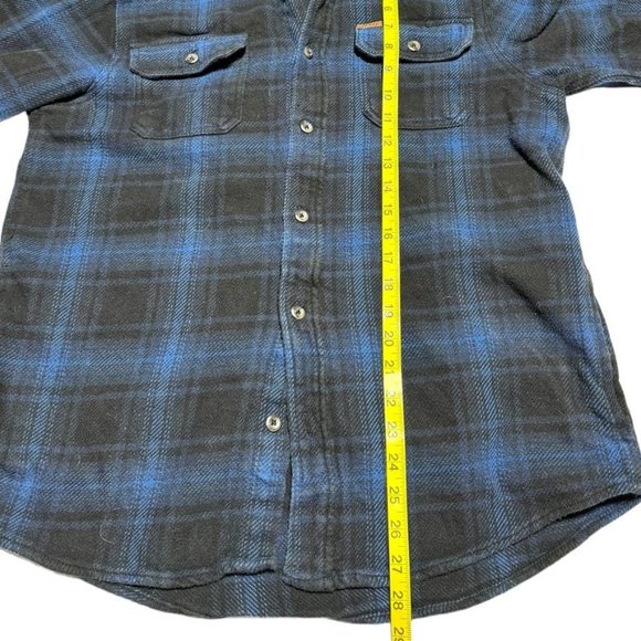 Orvis Flannel Shackets Blue/Black Size Medium - Picture 5 of 8
